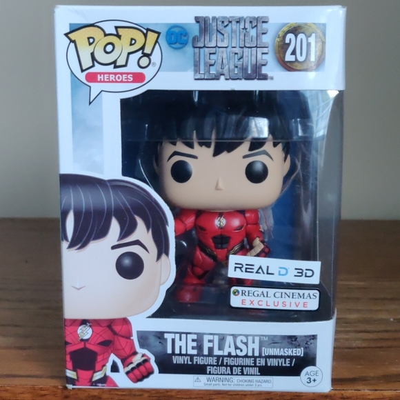 Funko Pop 201 - The Flash (Unmasked) - Picture 1 of 8